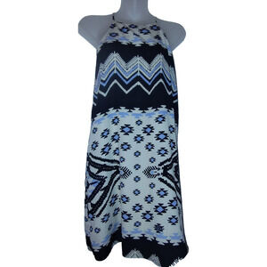 J Roberts Women’s Multicolour Sleeveless Geometric Print Dress Size S BG17